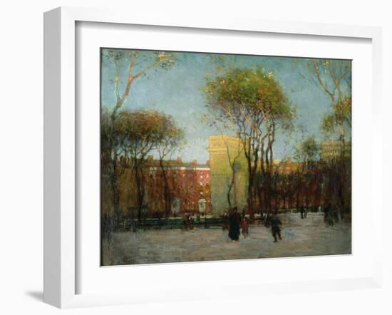 Washington Square, New York, c.1900-Paul Cornoyer-Framed Giclee Print