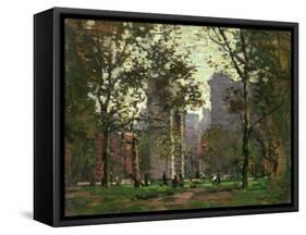 Washington Square, New York-Paul Cornoyer-Framed Stretched Canvas