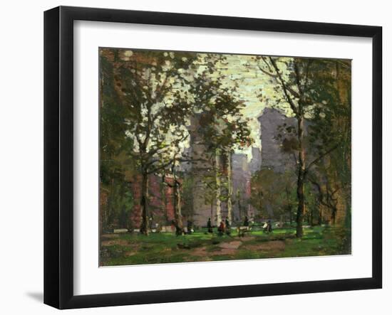 Washington Square, New York-Paul Cornoyer-Framed Giclee Print