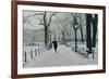 Washington Square Park in the Snow, 2014-Max Ferguson-Framed Giclee Print