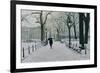 Washington Square Park in the Snow, 2014-Max Ferguson-Framed Giclee Print