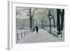 Washington Square Park in the Snow, 2014-Max Ferguson-Framed Giclee Print