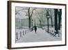 Washington Square Park in the Snow, 2014-Max Ferguson-Framed Giclee Print