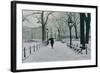 Washington Square Park in the Snow, 2014-Max Ferguson-Framed Giclee Print