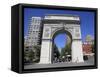 Washington Square Park, Washington Square Arch, Greenwich Village, Manhattan-Wendy Connett-Framed Stretched Canvas