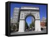 Washington Square Park, Washington Square Arch, Greenwich Village, Manhattan-Wendy Connett-Framed Stretched Canvas