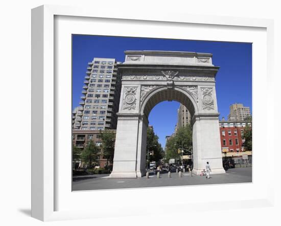 Washington Square Park, Washington Square Arch, Greenwich Village, Manhattan-Wendy Connett-Framed Photographic Print