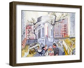 Washington Square-Zelda Fitzgerald-Framed Art Print