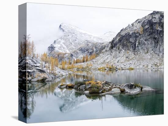 Washington State, Alpine Lakes Wilderness. Enchantment Lakes, Perfection Lake and Little Annapurna-Jamie & Judy Wild-Stretched Canvas