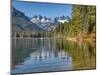 Washington State. Cooper Lake in Central Washington, Cascade Mountains reflecting in calm waters.-Terry Eggers-Mounted Photographic Print