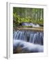 Washington State, Gifford Pinchot NF. Waterfall and Forest Scenic-Don Paulson-Framed Photographic Print