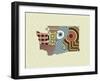 Washington State Map-Lanre Adefioye-Framed Giclee Print