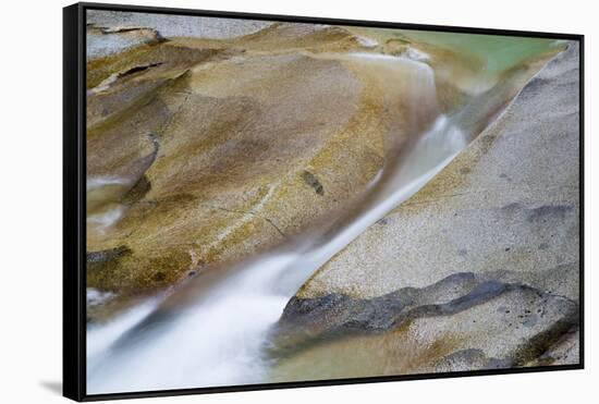 Washington State, Mount Baker Snoqualmie National Forest, Water and rock-Jamie & Judy Wild-Framed Stretched Canvas