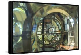 Washington State, Mukilteo. Close-up of lenses inside the lighthouse.-Stuart Westmorland-Framed Stretched Canvas