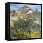 Washington State, North Cascades, Lewis Lake and Black Peak, view from Heather Pass-Jamie & Judy Wild-Framed Stretched Canvas