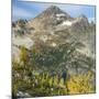 Washington State, North Cascades, Lewis Lake and Black Peak, view from Heather Pass-Jamie & Judy Wild-Mounted Photographic Print