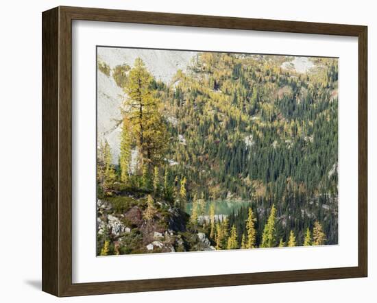 Washington State, North Cascades, Lewis Lake, view from Heather Pass-Jamie & Judy Wild-Framed Photographic Print