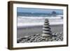 Washington State, Olympic National Park. Stacked Beach Rocks-Jaynes Gallery-Framed Photographic Print