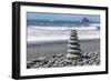 Washington State, Olympic National Park. Stacked Beach Rocks-Jaynes Gallery-Framed Photographic Print