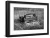 Washington State, Palouse. B&W of Vintage Studebaker Pickup Truck in Field-Jaynes Gallery-Framed Photographic Print