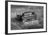 Washington State, Palouse. B&W of Vintage Studebaker Pickup Truck in Field-Jaynes Gallery-Framed Photographic Print