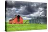 Washington State, Palouse. Barn and Silos-Jaynes Gallery-Stretched Canvas