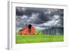 Washington State, Palouse. Barn and Silos-Jaynes Gallery-Framed Photographic Print