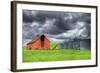 Washington State, Palouse. Barn and Silos-Jaynes Gallery-Framed Photographic Print