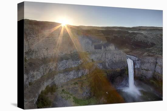 Washington State, Palouse Falls State Park, Palouse Falls, sunrise-Jamie & Judy Wild-Stretched Canvas