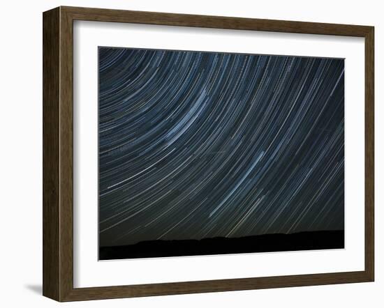 Washington State. Palouse Falls State Park, Star trails and Perseid Meteor Showers-Jamie & Judy Wild-Framed Premium Photographic Print