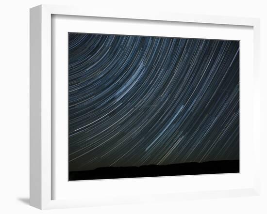 Washington State. Palouse Falls State Park, Star trails and Perseid Meteor Showers-Jamie & Judy Wild-Framed Premium Photographic Print