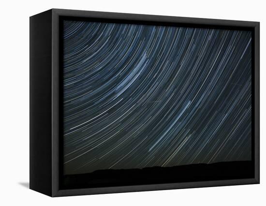 Washington State. Palouse Falls State Park, Star trails and Perseid Meteor Showers-Jamie & Judy Wild-Framed Stretched Canvas