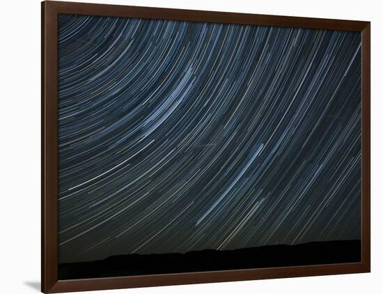 Washington State. Palouse Falls State Park, Star trails and Perseid Meteor Showers-Jamie & Judy Wild-Framed Photographic Print