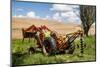 Washington State, Palouse, Whitman County. Pioneer Stock Farm, Tractor Used for Fence Building-Alison Jones-Mounted Photographic Print