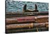 Washington State, Port Townsend. Stowed Oars and Oar Port on Longboat-Jaynes Gallery-Stretched Canvas