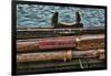 Washington State, Port Townsend. Stowed Oars and Oar Port on Longboat-Jaynes Gallery-Framed Photographic Print