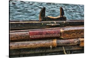 Washington State, Port Townsend. Stowed Oars and Oar Port on Longboat-Jaynes Gallery-Stretched Canvas