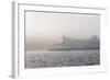 Washington State, Puget Sound. Ferry Emerges from Dense Fog-Trish Drury-Framed Photographic Print