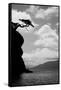 Washington State, San Juan Islands. Weathered Fir Tree Silhouette on Matia Island-Jaynes Gallery-Framed Stretched Canvas