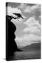 Washington State, San Juan Islands. Weathered Fir Tree Silhouette on Matia Island-Jaynes Gallery-Stretched Canvas