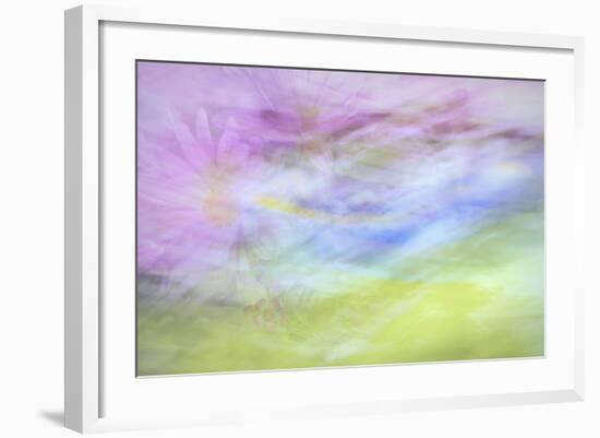 Washington State, Seabeck. Abstract of Flowers in Motion-Jaynes Gallery-Framed Photographic Print