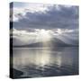 Washington State, Seabeck. Composite of God Rays over Hood Canal-Don Paulson-Stretched Canvas