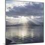 Washington State, Seabeck. Composite of God Rays over Hood Canal-Don Paulson-Mounted Photographic Print