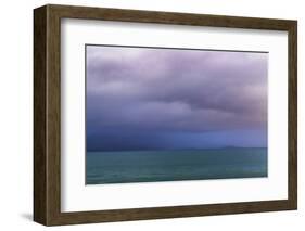 Washington State, Seabeck. Storm Clouds over Hood Canal at Twilight-Jaynes Gallery-Framed Photographic Print