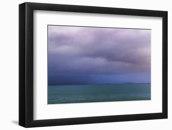 Washington State, Seabeck. Storm Clouds over Hood Canal at Twilight-Jaynes Gallery-Framed Premium Photographic Print