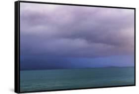 Washington State, Seabeck. Storm Clouds over Hood Canal at Twilight-Jaynes Gallery-Framed Stretched Canvas