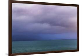 Washington State, Seabeck. Storm Clouds over Hood Canal at Twilight-Jaynes Gallery-Framed Photographic Print