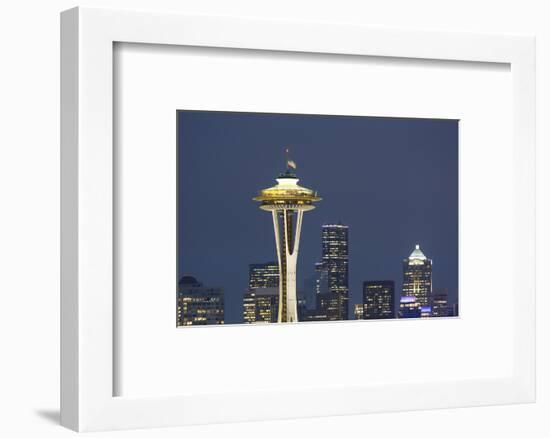 Washington State, Seattle. Space Needle-Jamie & Judy Wild-Framed Photographic Print