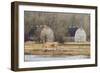 Washington State. Two Barns, at the Nisqually Wildlife Refuge-Matt Freedman-Framed Photographic Print