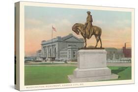 Washington Statue, Kansas City, Missouri-null-Stretched Canvas